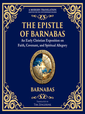 cover image of The Epistle of Barnabas